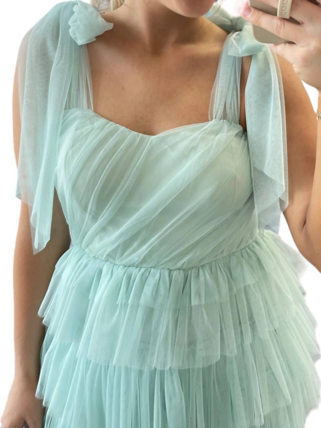 Style 1-2235007149-149 Polagram Size L Light Green Cocktail Dress on Queenly