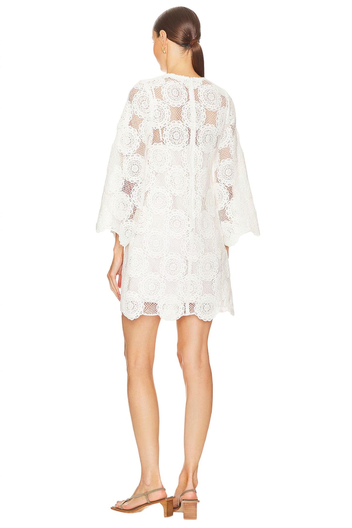 Style 1-2632771534-61 Zimmermann Size 8 Lace White Cocktail Dress on Queenly