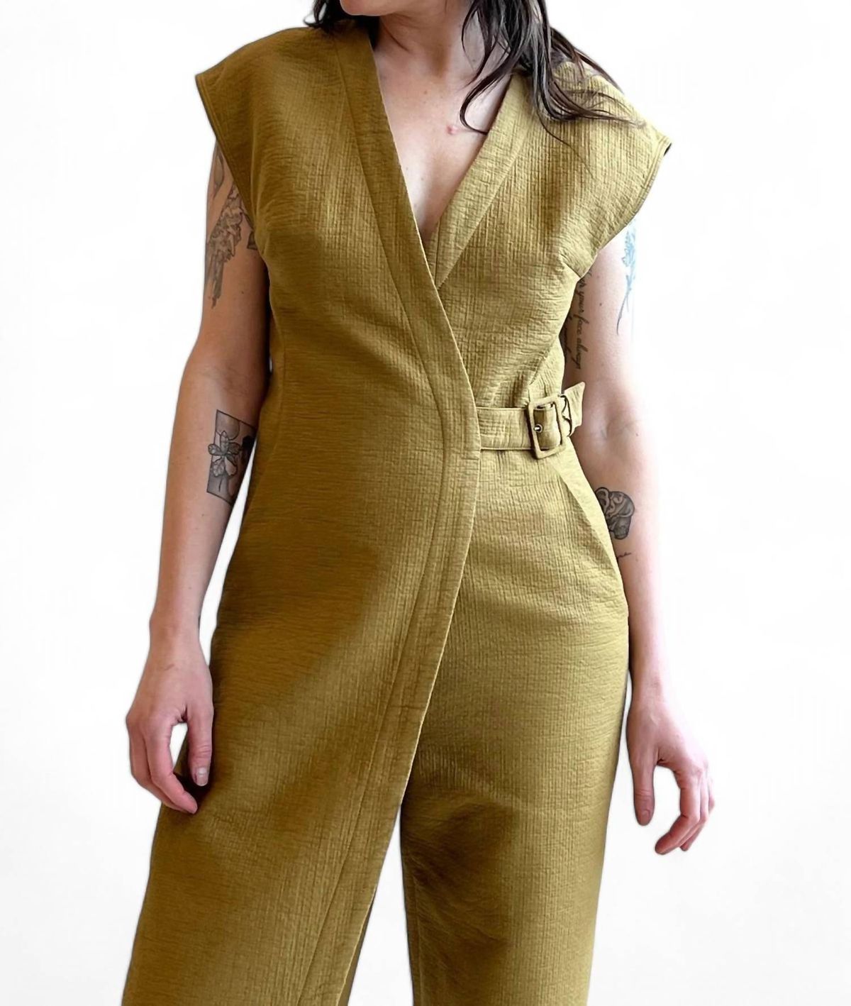 Style 1-301455983-1901 RACHEL COMEY Size 6 Yellow Formal Jumpsuit on Queenly