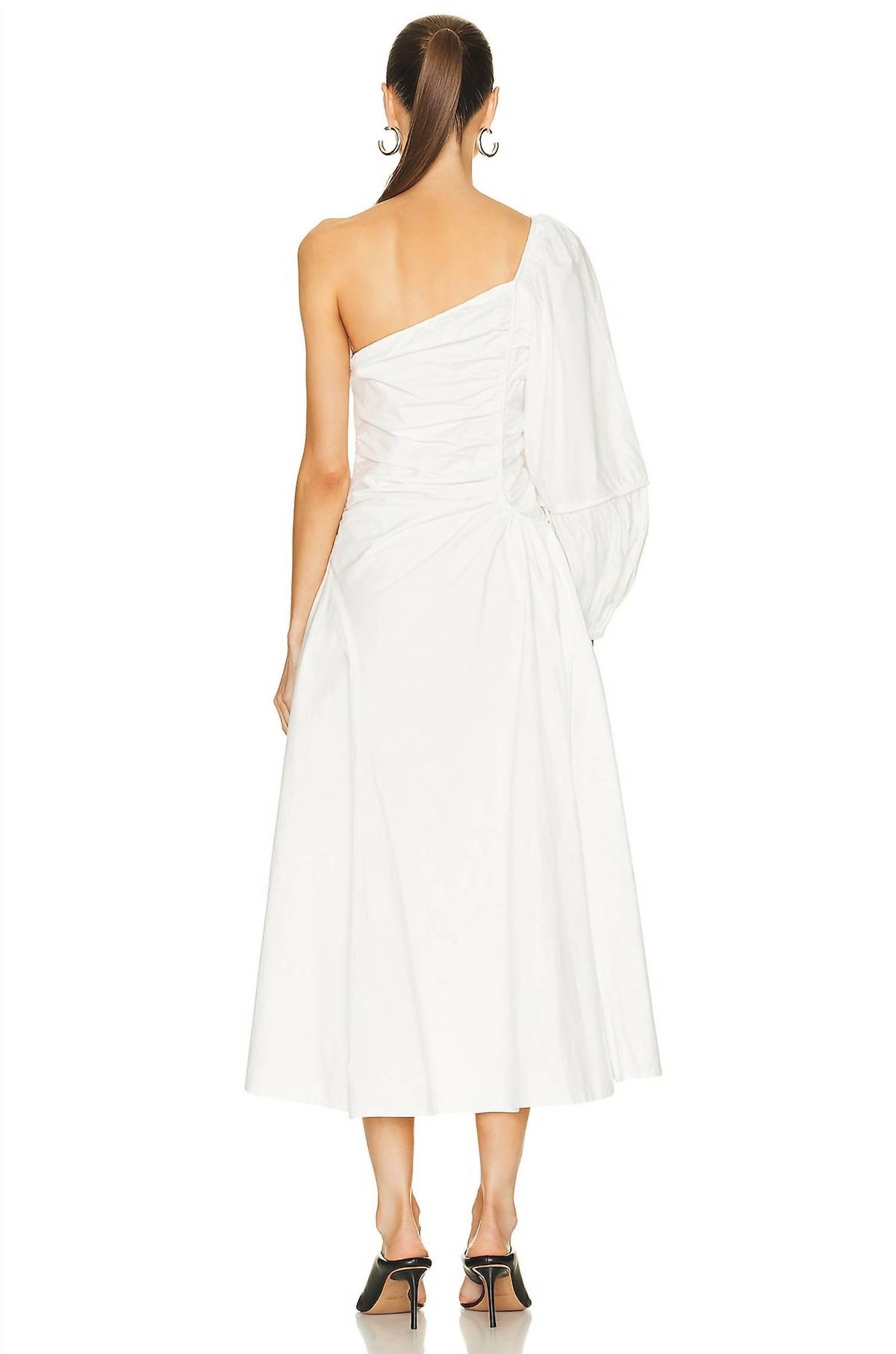 Style 1-3267513766-1901 Ulla Johnson Size 6 One Shoulder White Cocktail Dress on Queenly