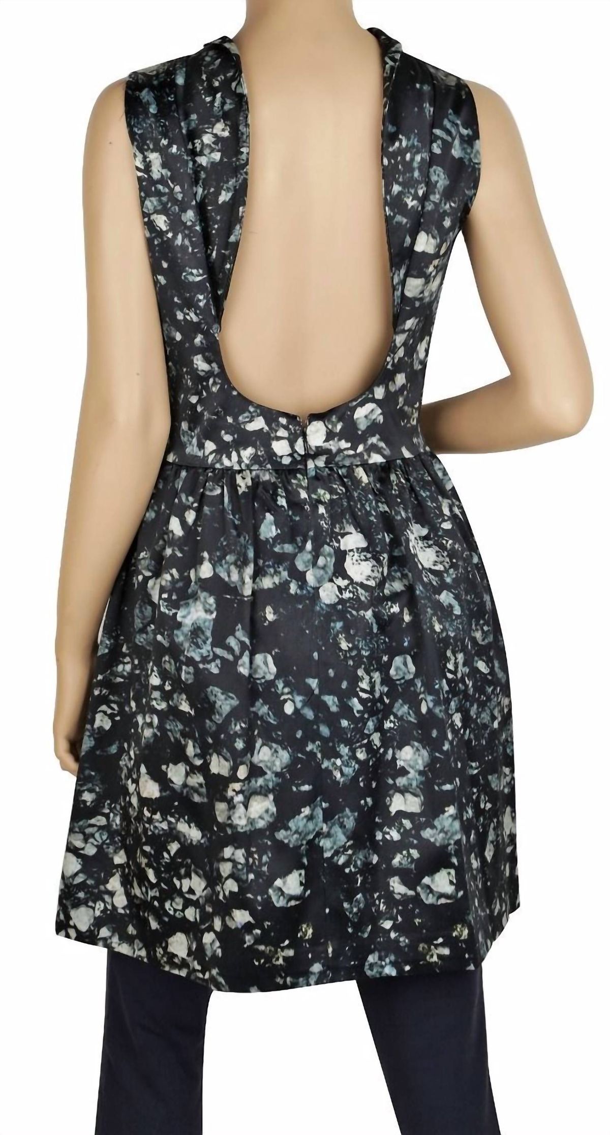 Style 1-3874830972-1498 BADGLEY MISCHKA Size 4 Floral Green Cocktail Dress on Queenly