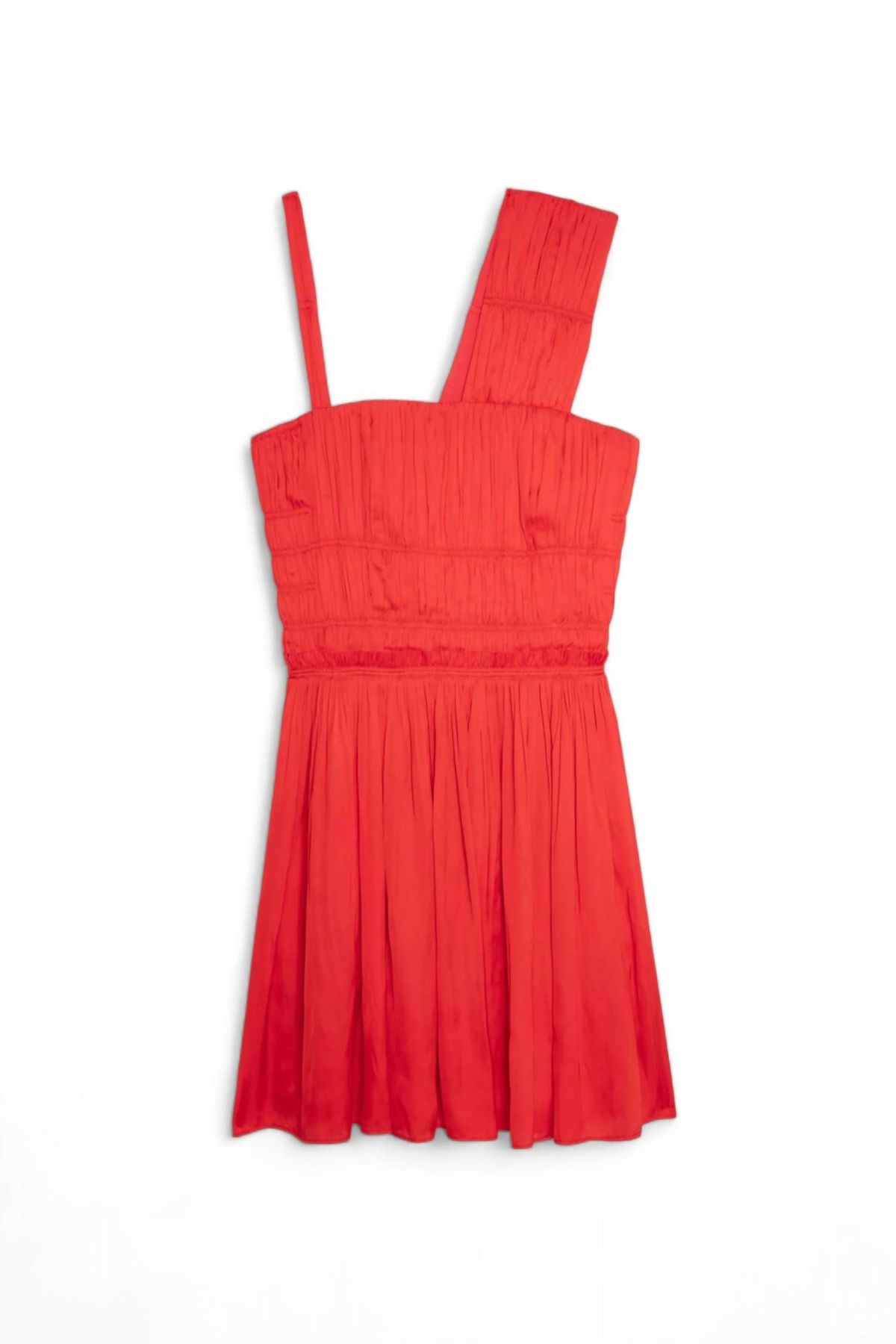 Style 1-4221938918-74 Zadig & Voltaire Size S One Shoulder Red Cocktail Dress on Queenly