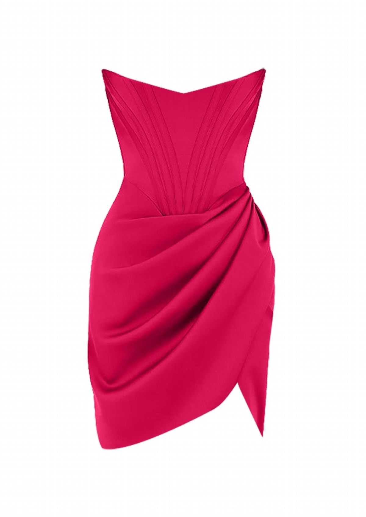 Style 1-4283757496-74 Gigiis Size S Strapless Pink Cocktail Dress on Queenly