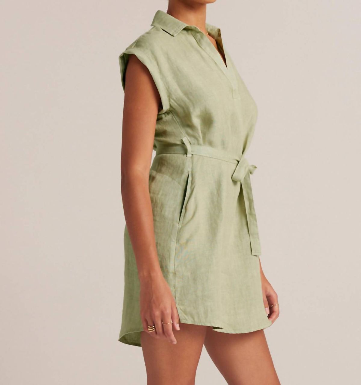 Style 1-4283885478-74 Bella Dahl Size S Cap Sleeve Green Cocktail Dress on Queenly