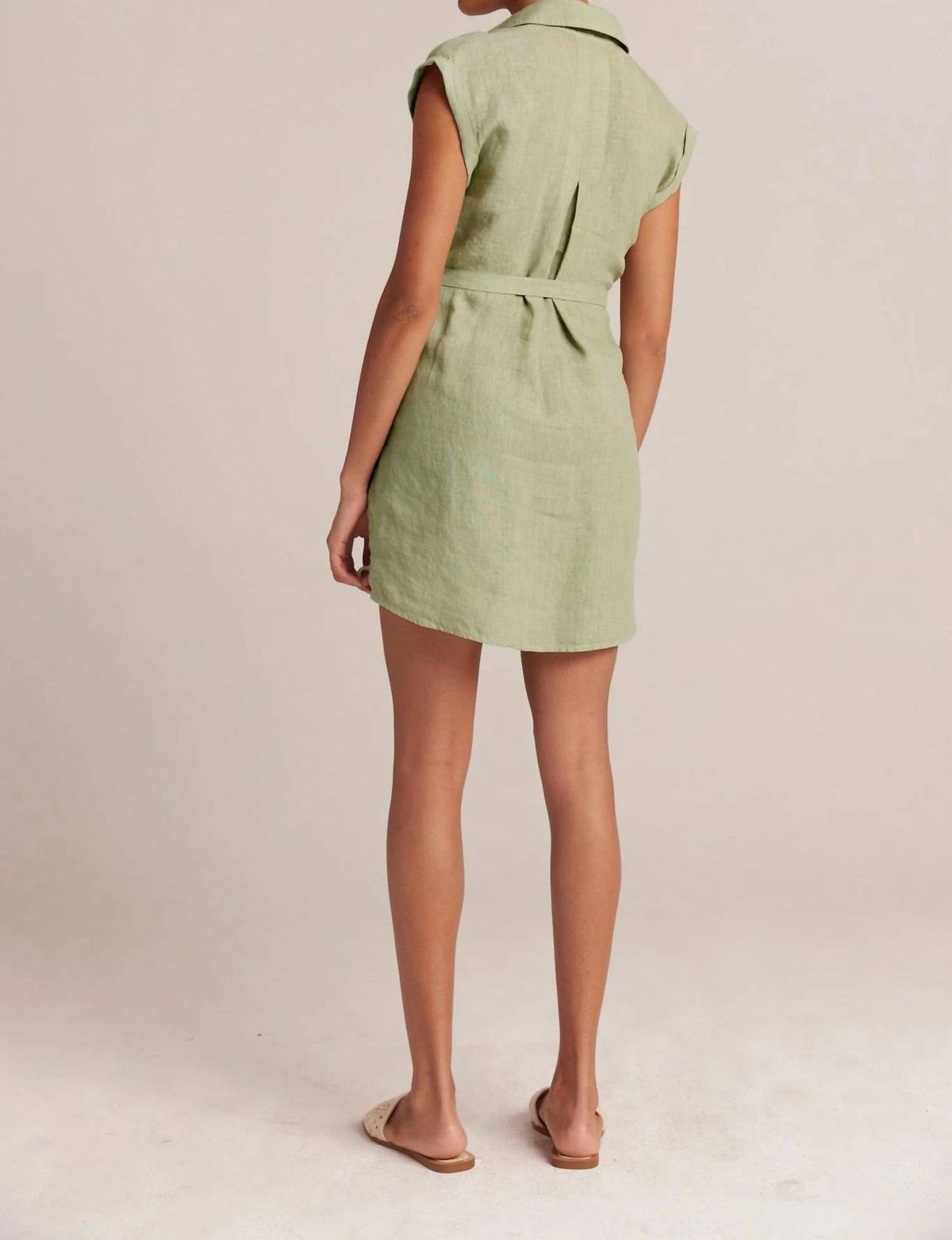 Style 1-4283885478-892 Bella Dahl Size M Cap Sleeve Green Cocktail Dress on Queenly