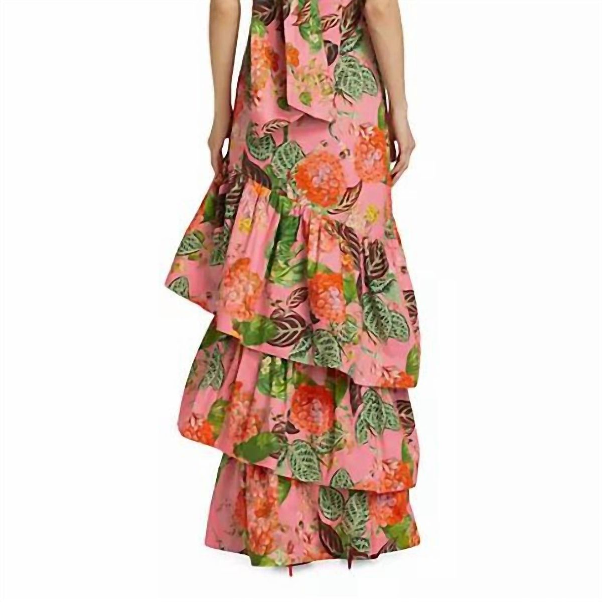 Style 1-88907011-5 Cara Cara Size 0 Halter Floral Pink Floor Length Maxi on Queenly