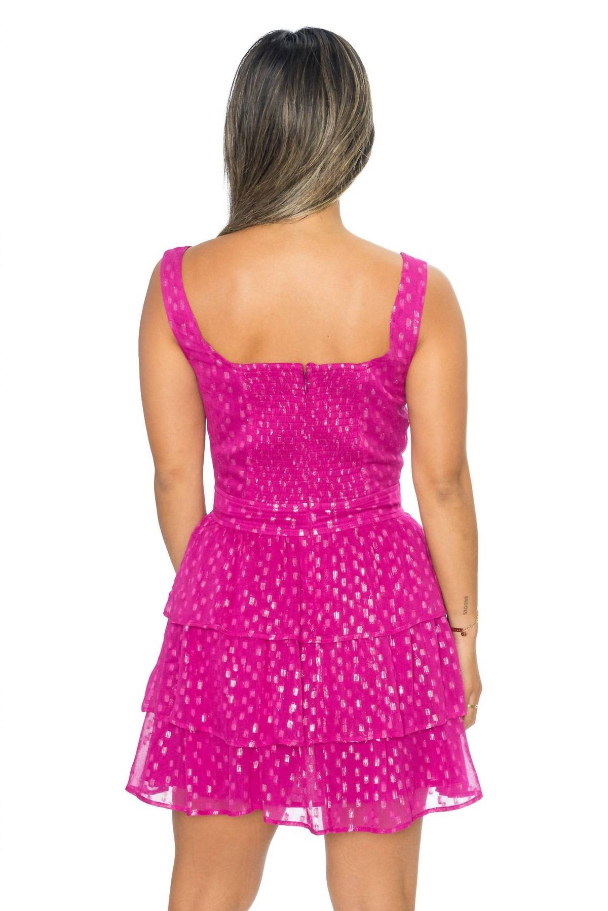 Style 1-972744805-892 saltwater LUXE Size M Pink Cocktail Dress on Queenly