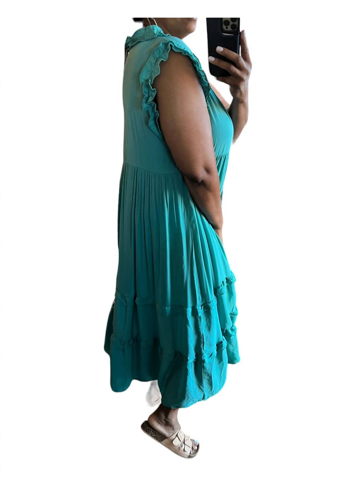 Style 1-2359256243-611 umgee Size XL Turquoise Green Cocktail Dress on Queenly