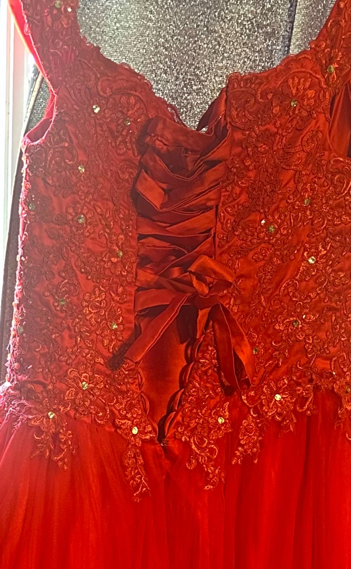 Size 10 Red Ball Gown on Queenly