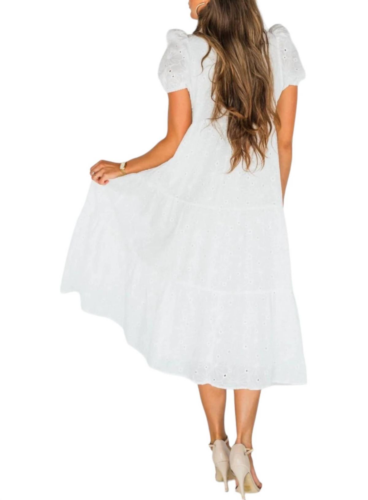 Style 1-1549766834-149 TCEC Size L High Neck White Cocktail Dress on Queenly