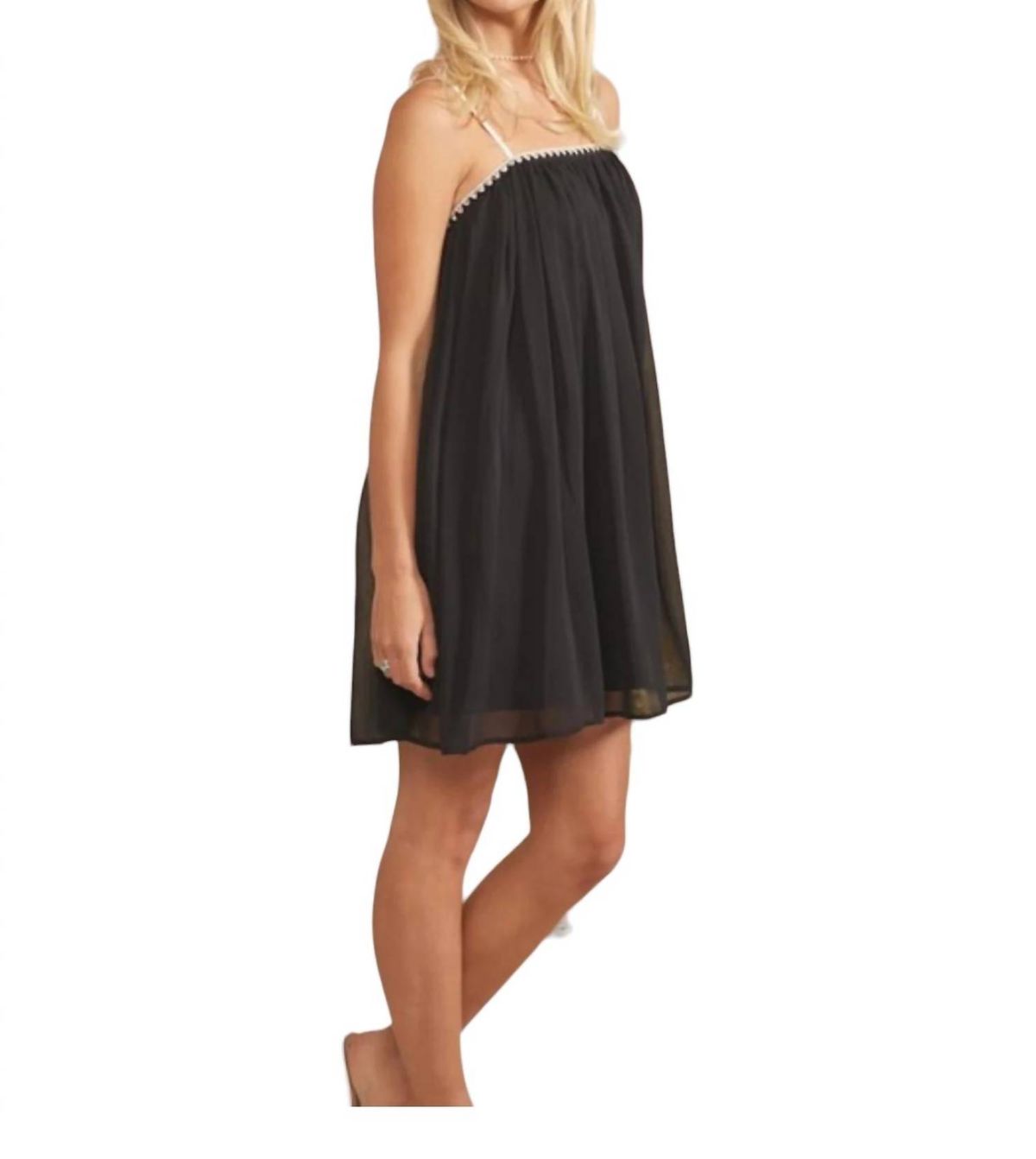 Style 1-4088381132-892 In February Size M Sheer Black Cocktail Dress on Queenly