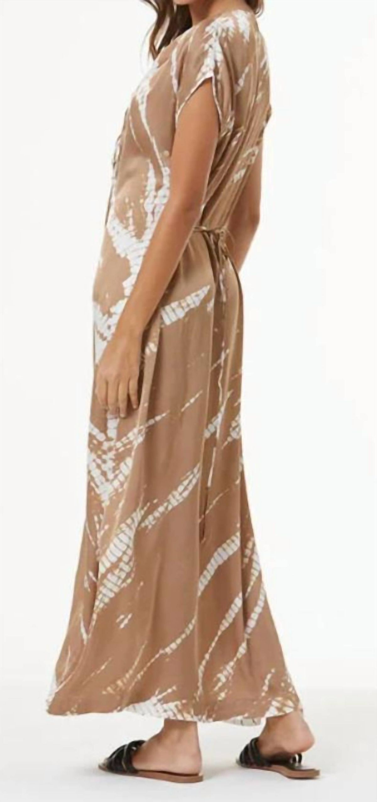 Style 1-716151395-74 young fabulous & broke Size S Brown Floor Length Maxi on Queenly