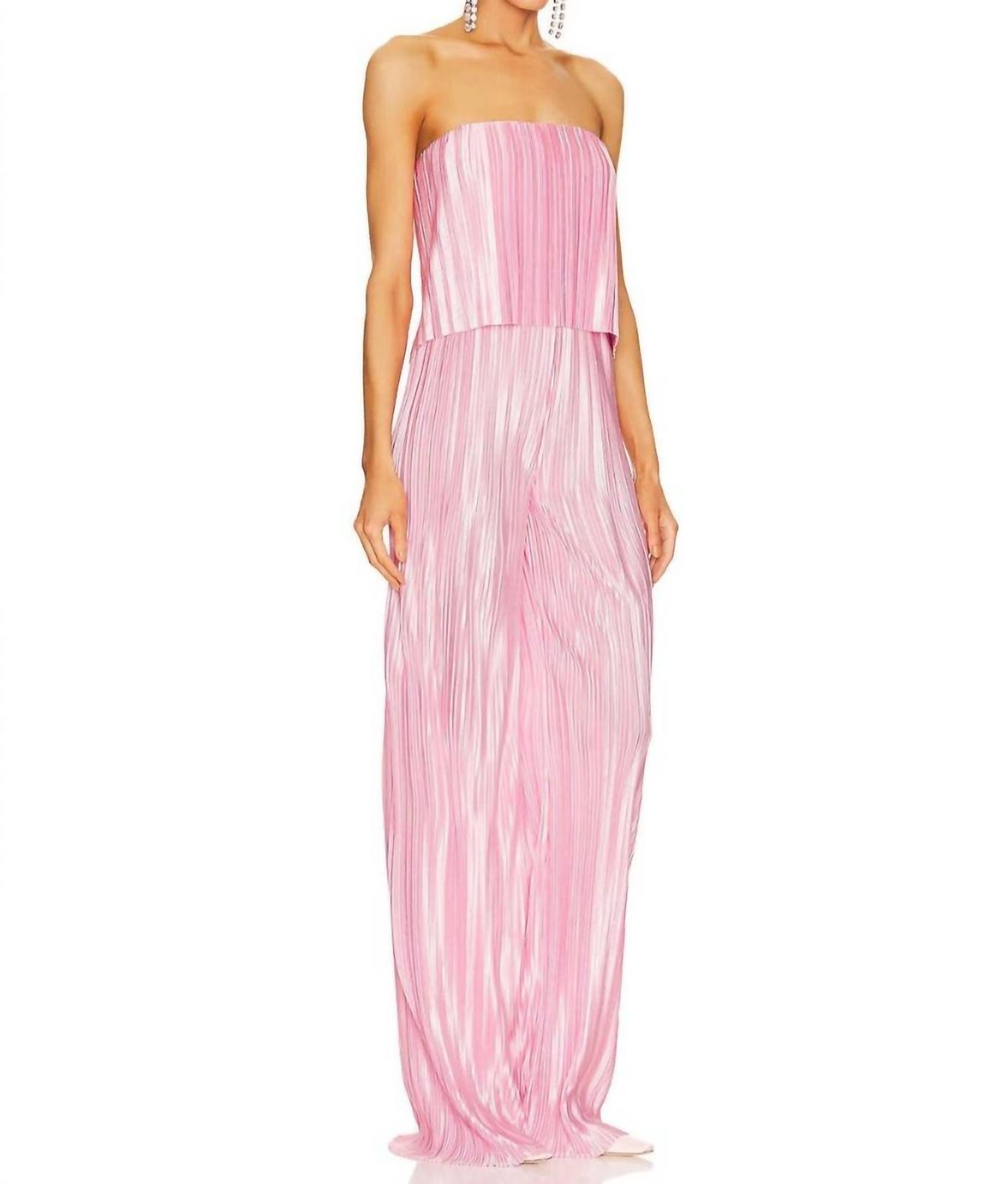 Style 1-3111706710-74 Amanda Uprichard Size S Pink Formal Jumpsuit on Queenly