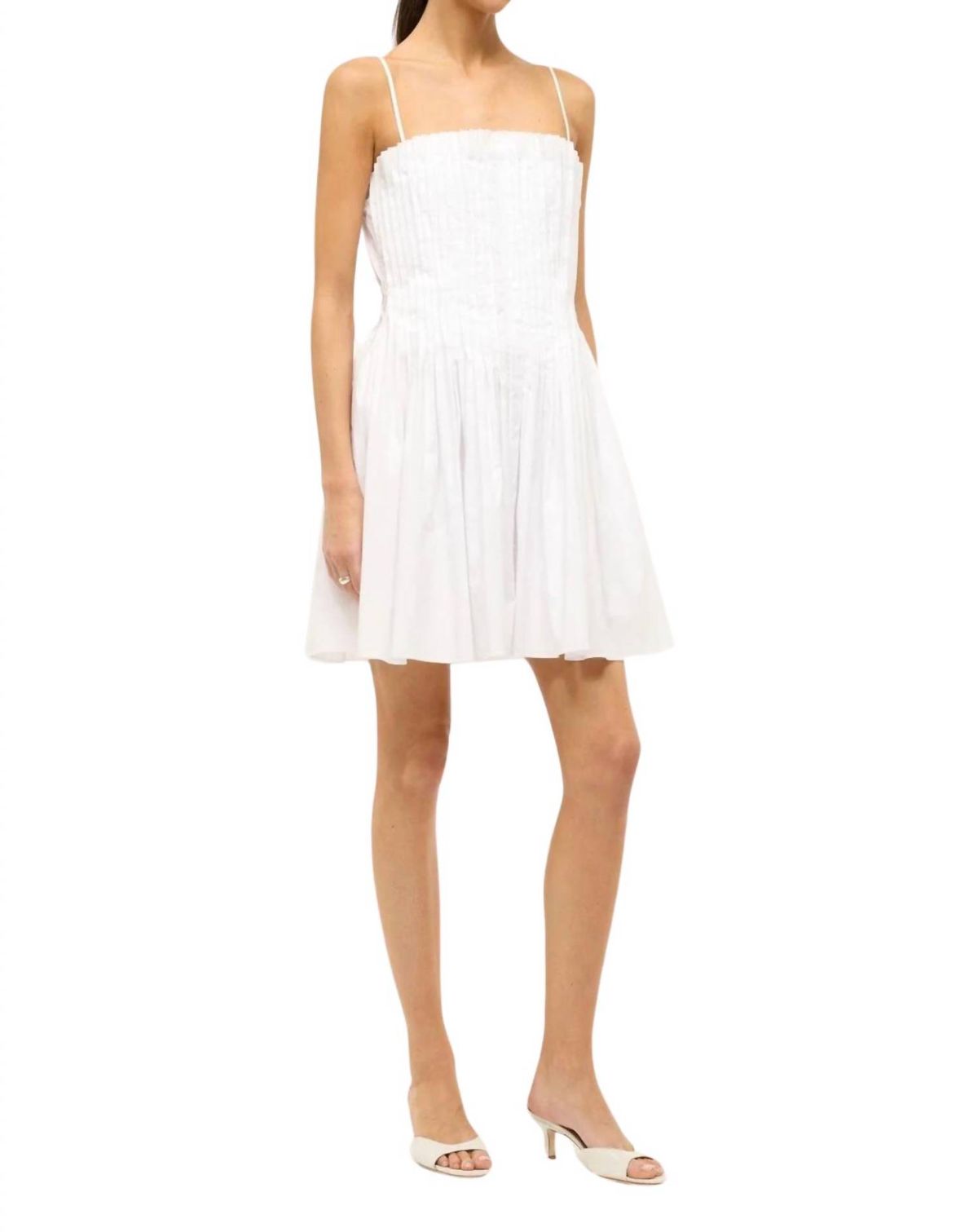 Style 1-4107355894-1901 STAUD Size 6 White Cocktail Dress on Queenly