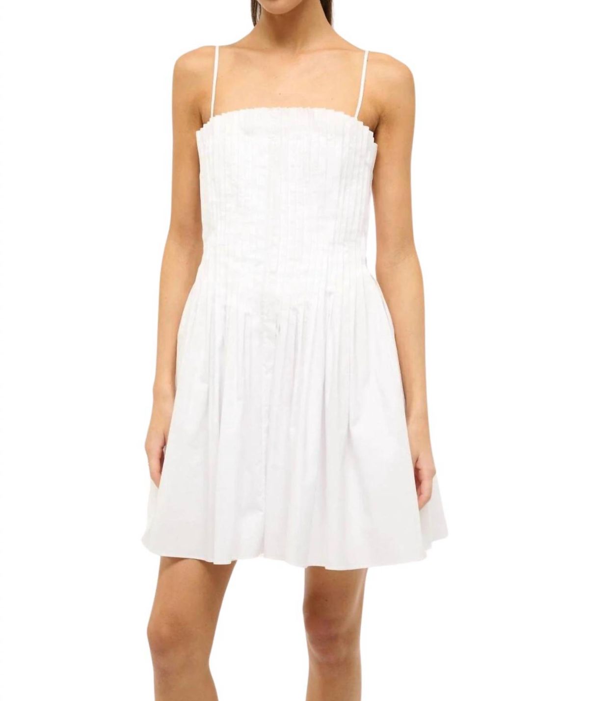 Style 1-4107355894-1901 STAUD Size 6 White Cocktail Dress on Queenly