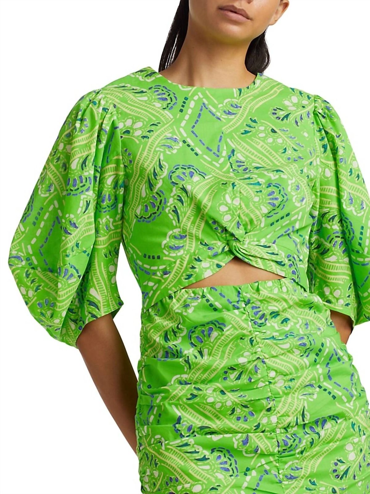 Style 1-1750042891-1498 RHODE Size 4 Green Cocktail Dress on Queenly