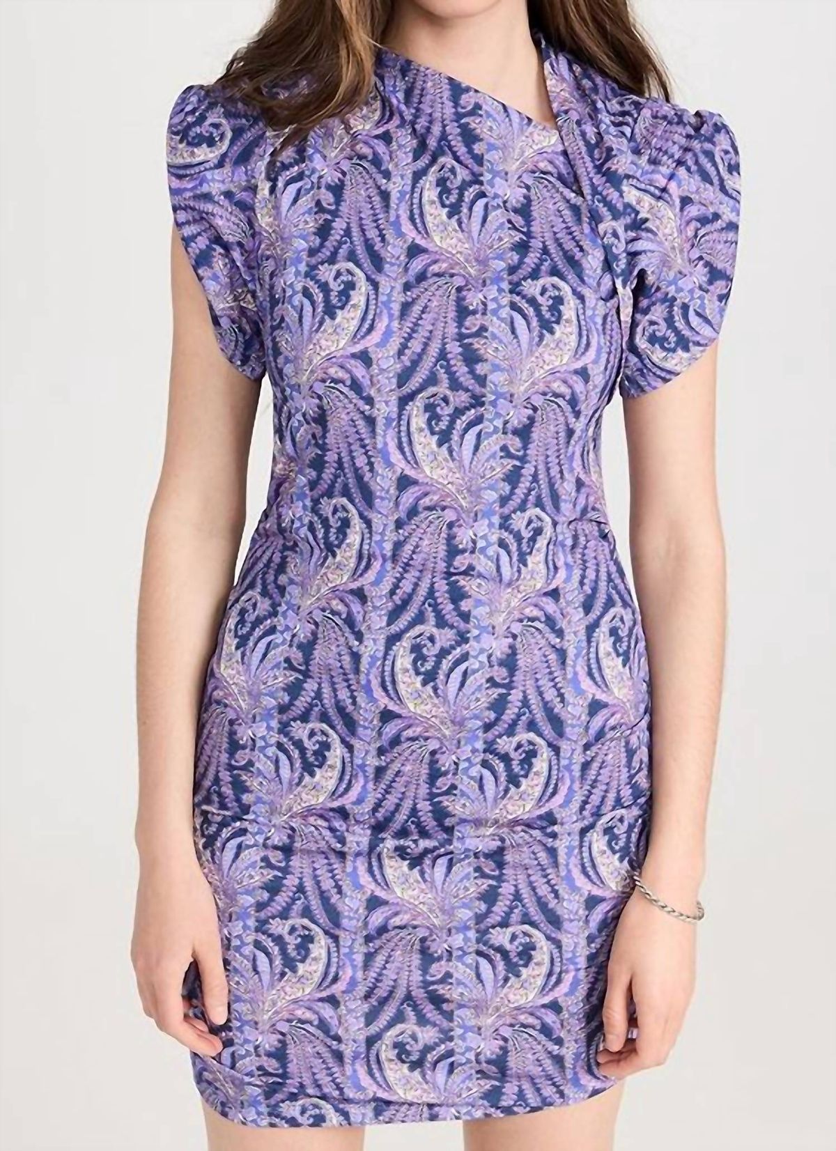 Style 1-592275029-149 ISABEL MARANT Size L Purple Cocktail Dress on Queenly