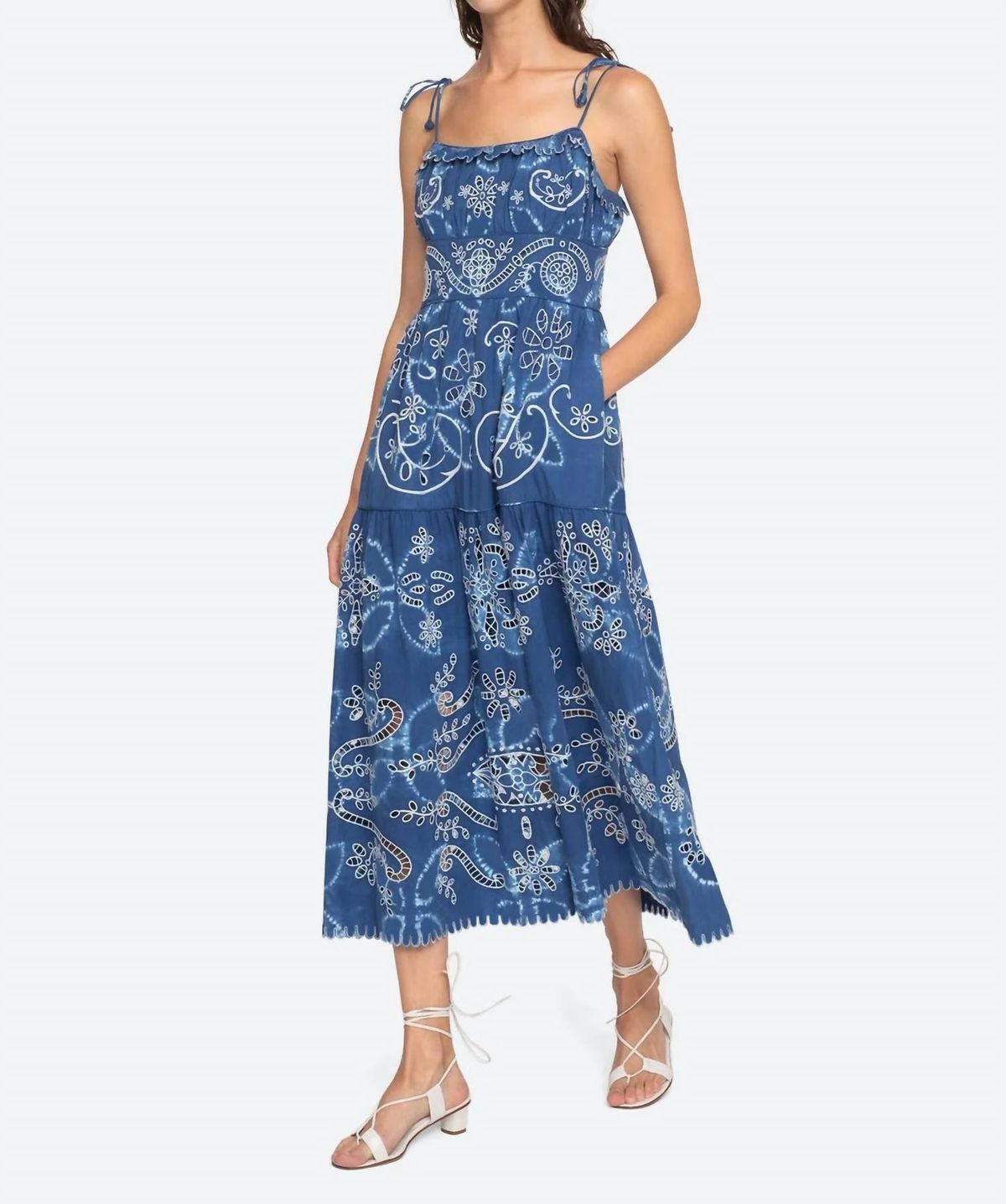 Style 1-3823114747-1498 SEA Size 4 Floral Blue Cocktail Dress on Queenly