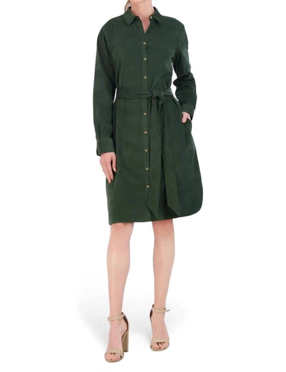 Style 1-1020356992-1691 Foxcroft Size XL Long Sleeve Green Cocktail Dress on Queenly