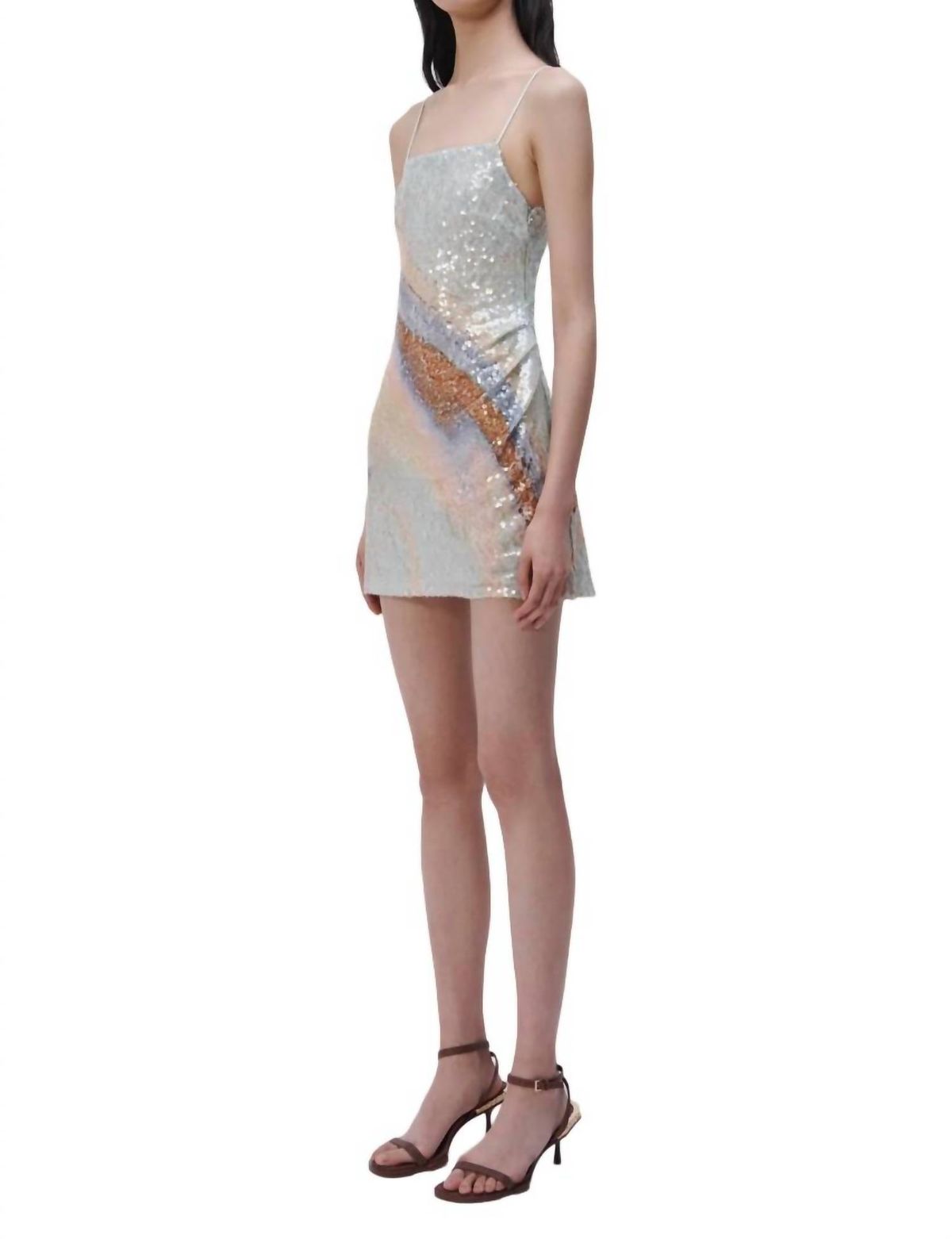 Style 1-1287958318-425 JONATHAN SIMKHAI Size 8 Silver Cocktail Dress on Queenly