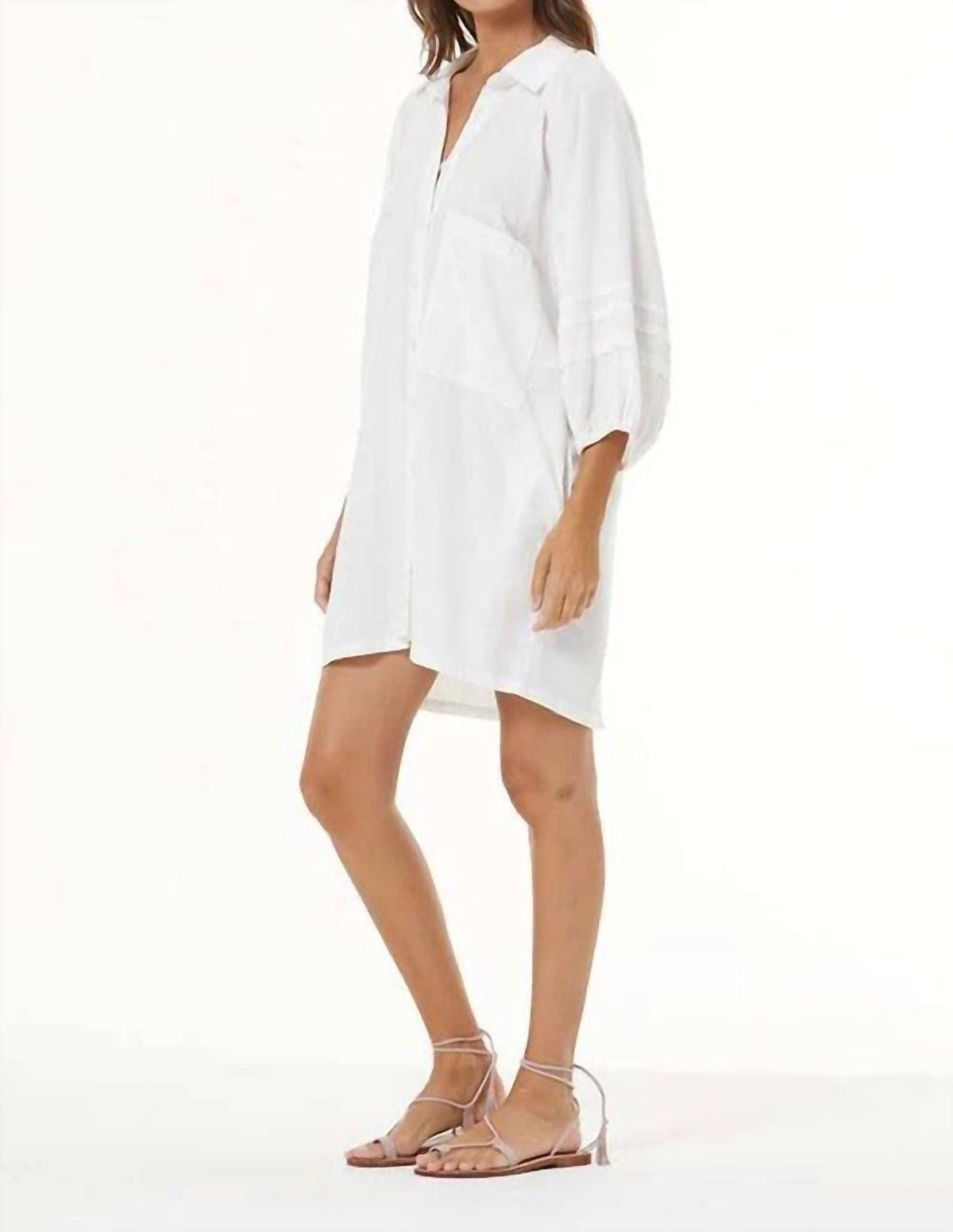 Style 1-1351844955-70 young fabulous & broke Size XS Long Sleeve White Cocktail Dress on Queenly