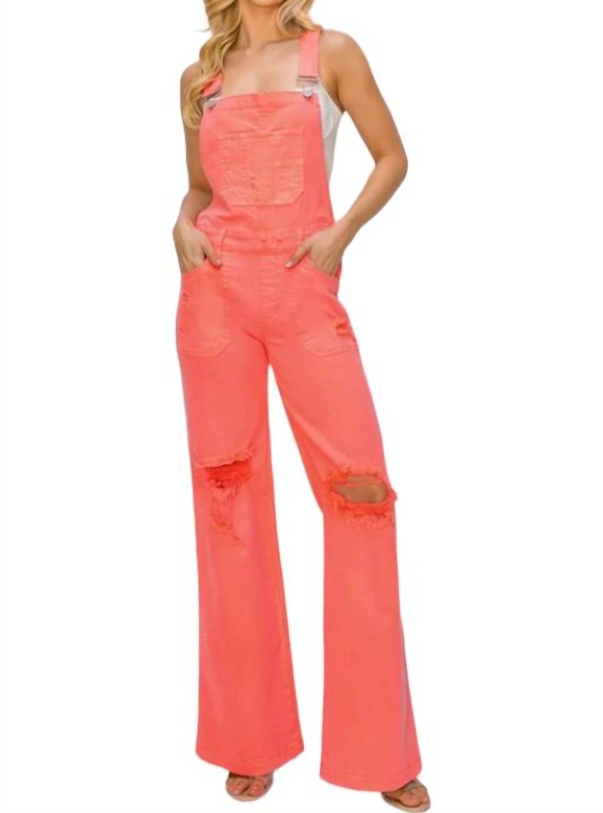 Style 1-1367098775-74 RISEN Size S Prom Coral Formal Jumpsuit on Queenly