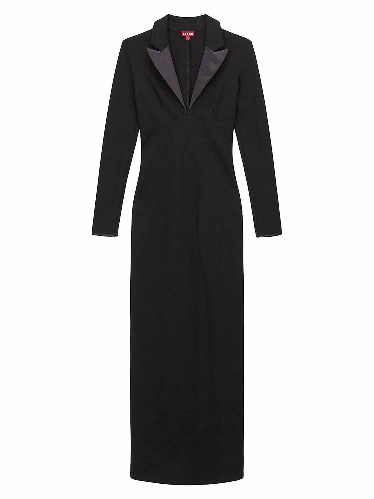 Style 1-1508265439-70 STAUD Size XS Long Sleeve Black Floor Length Maxi on Queenly