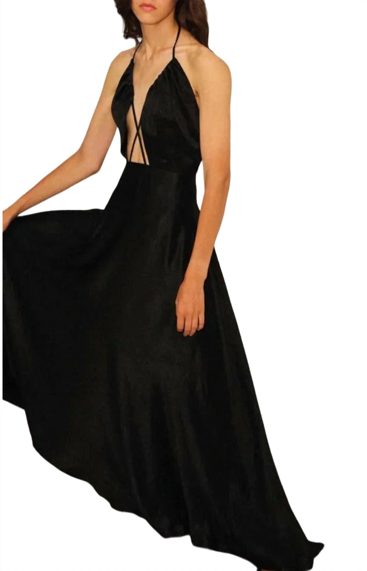 Style 1-1625534822-70 IN THE MOOD FOR LOVE Size XS Black Floor Length Maxi on Queenly