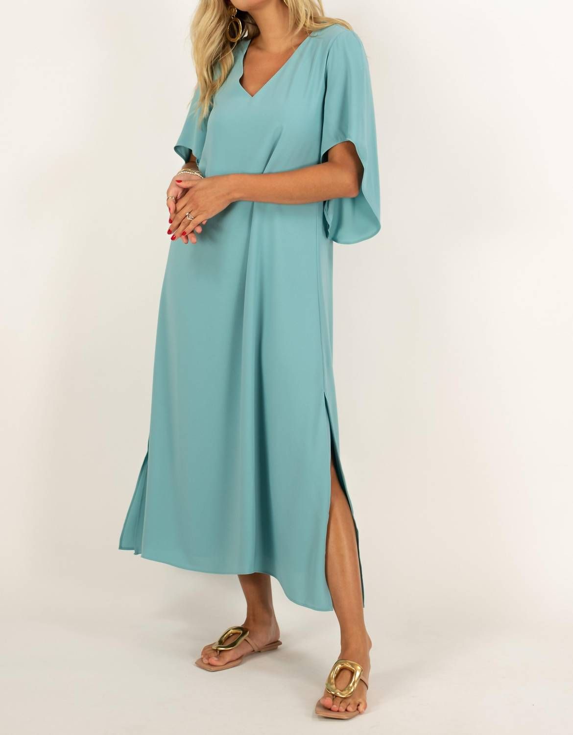 Style 1-1703174644-74 Anna Cate Size S Turquoise Blue Cocktail Dress on Queenly