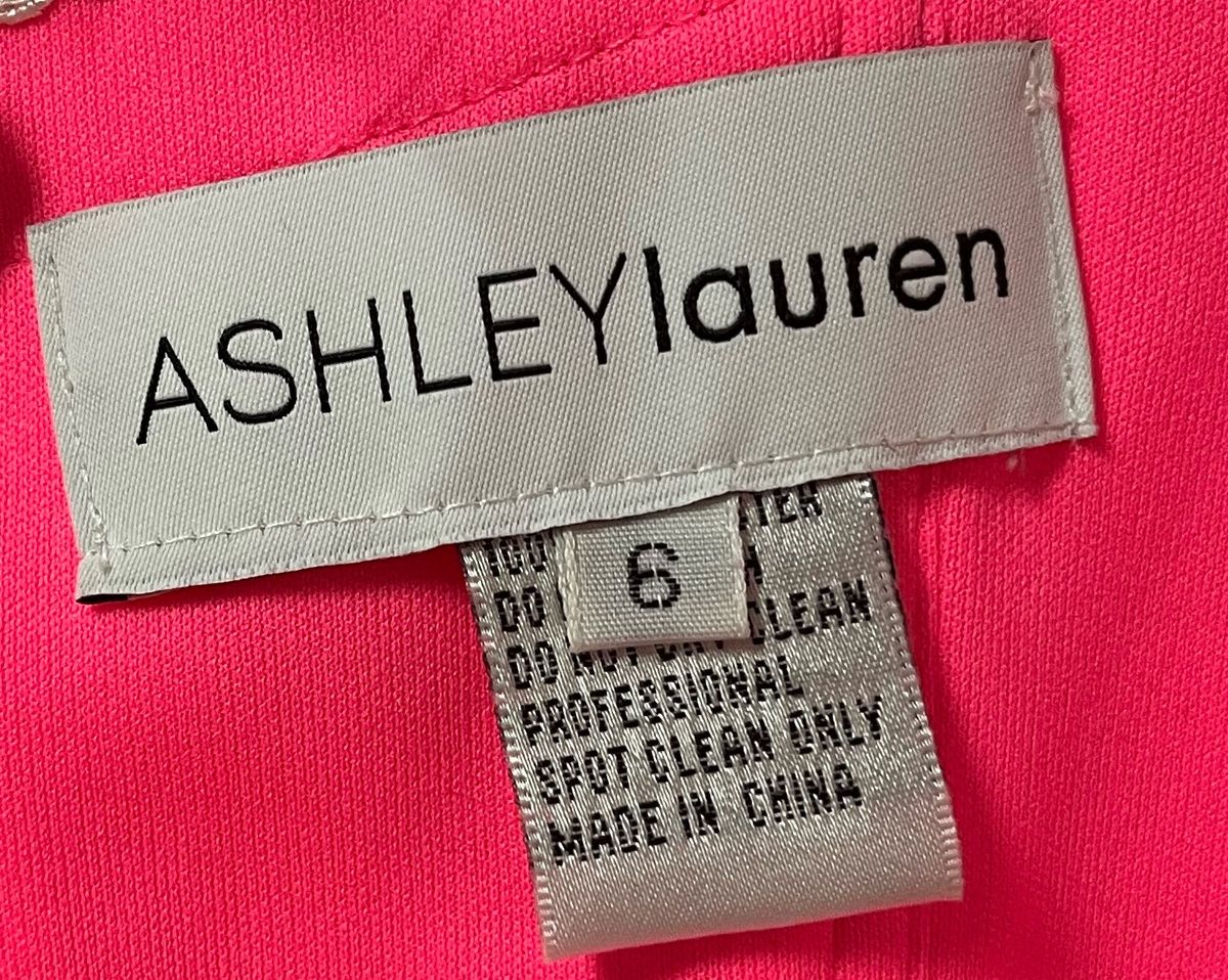 Ashley Lauren Size 6 Off The Shoulder Pink Cocktail Dress on Queenly