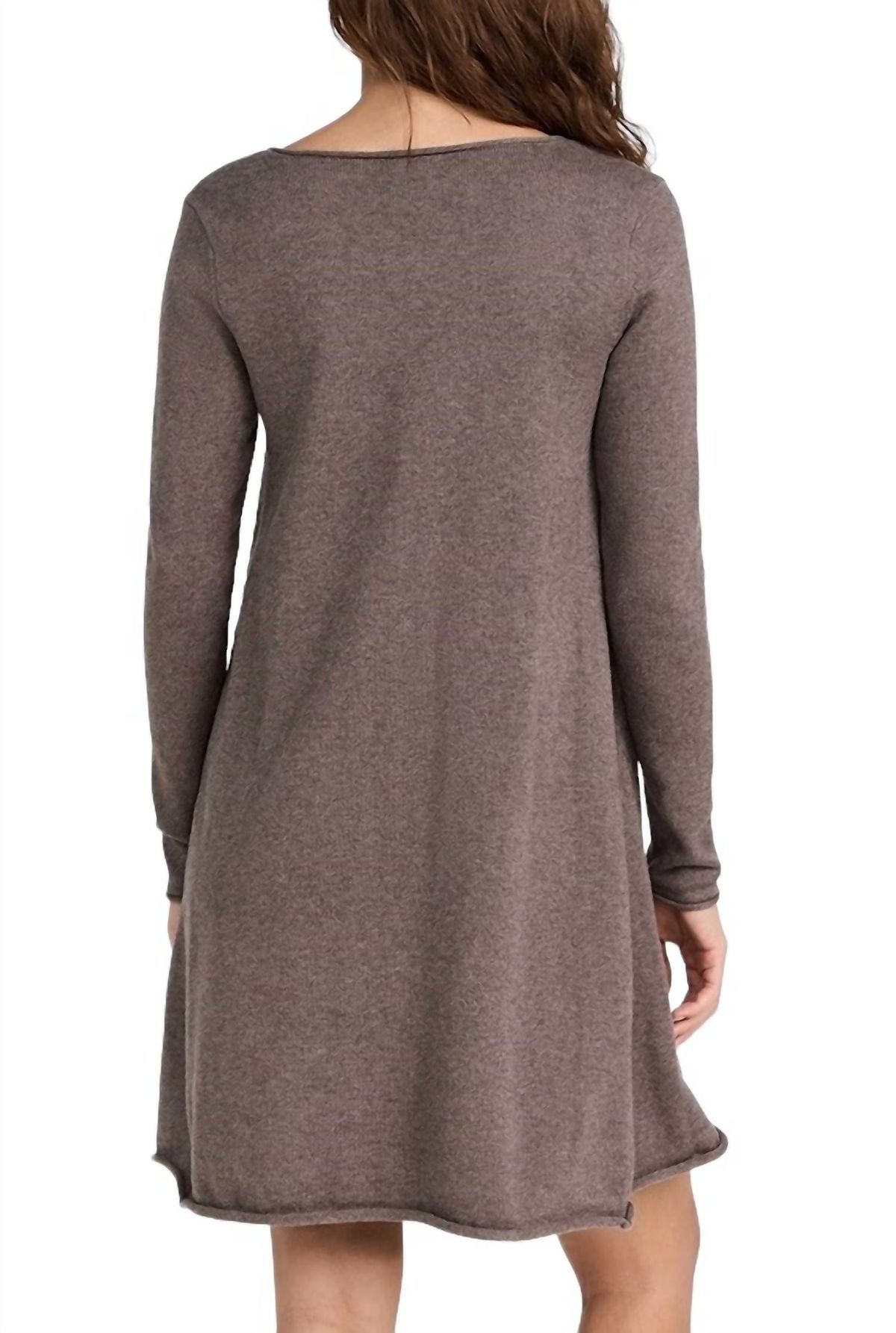 Style 1-3226216582-149 ATM Size L Long Sleeve Brown Cocktail Dress on Queenly