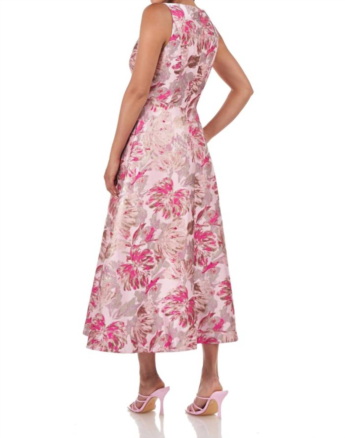 Style 1-3389380046-1901 Kay Unger Size 6 Floral Pink Floor Length Maxi on Queenly