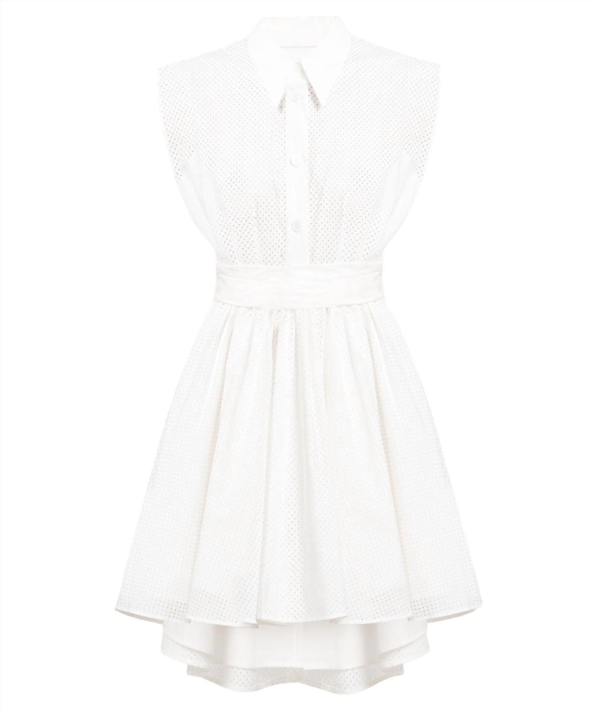 Style 1-3880706363-1502 Philosophy di Lorenzo Serafini Plus Size 40 High Neck White Cocktail Dress on Queenly