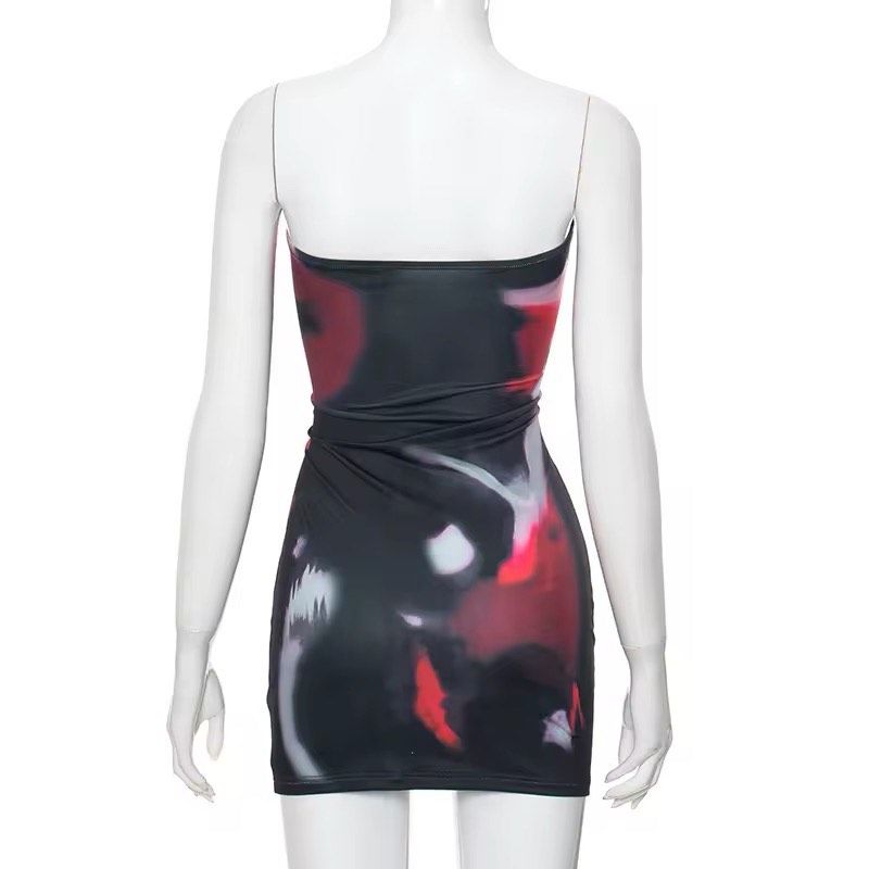 Size M Nightclub Strapless Black Cocktail Dress on Queenly