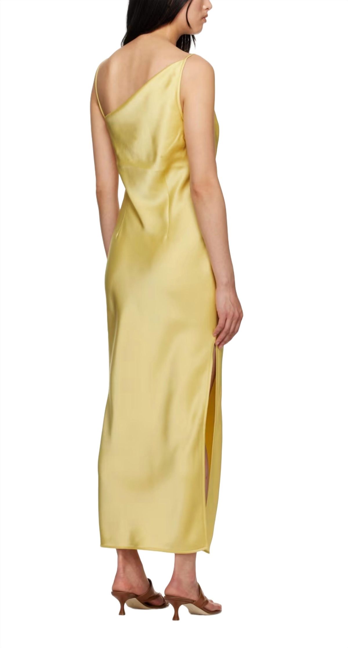 Style 1-752089502-74 Nanushka Size S Yellow Floor Length Maxi on Queenly