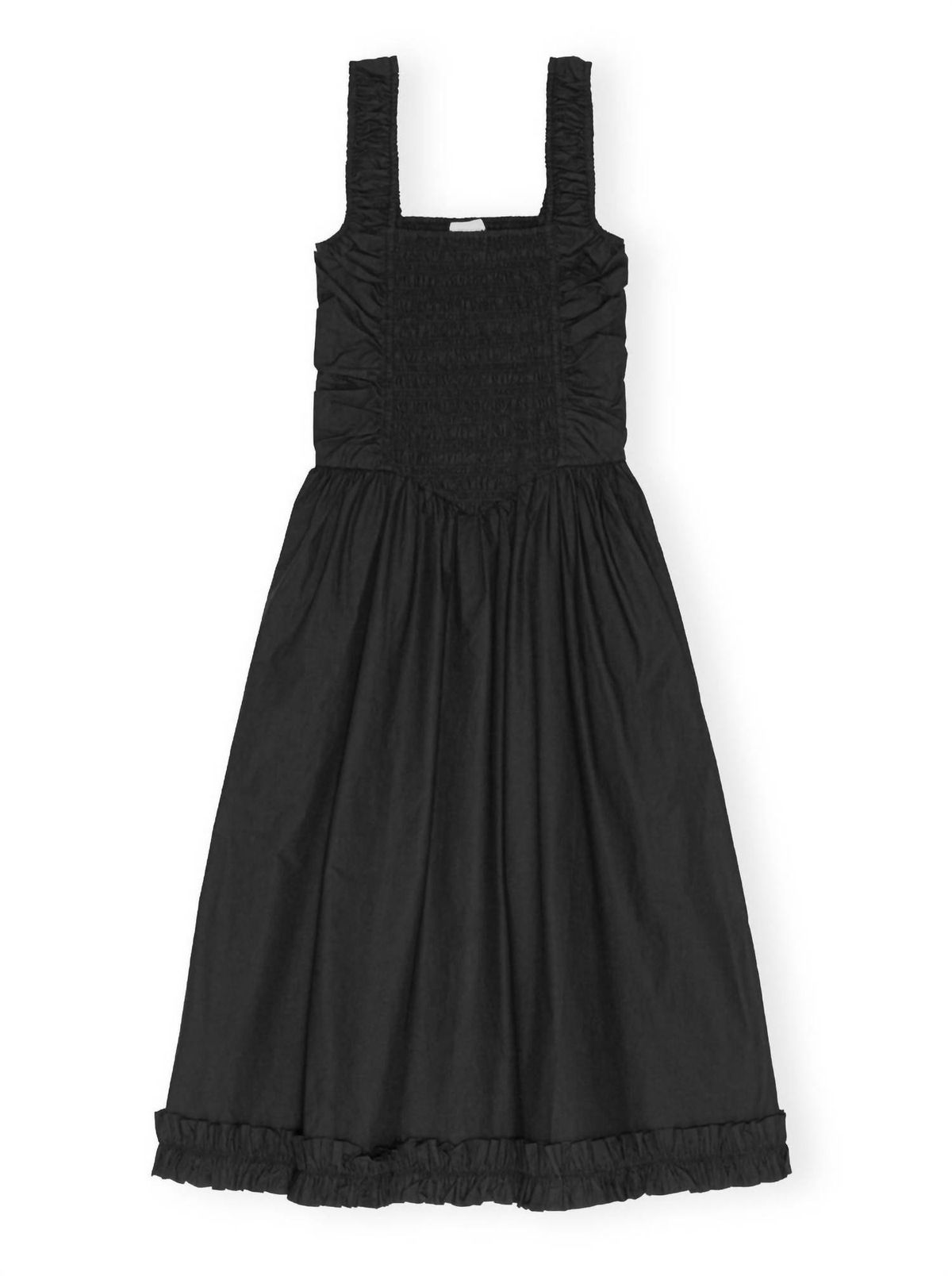 Style 1-809027883-1502 GANNI Plus Size 40 Black Cocktail Dress on Queenly