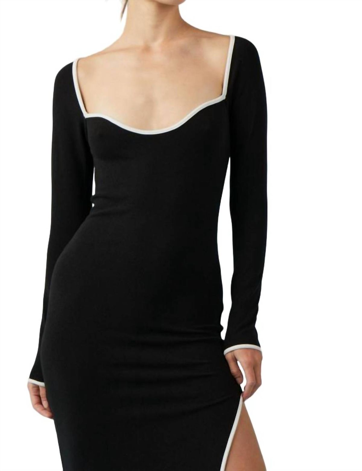 Style 1-111174348-2901 Sophie Rue Size M Long Sleeve Black Cocktail Dress on Queenly