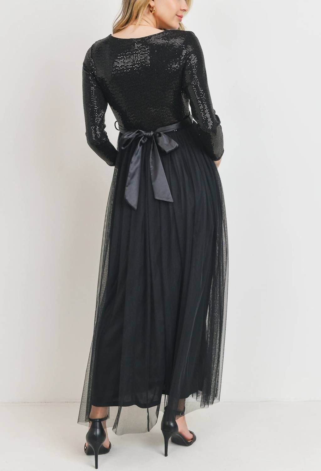 Style 1-1768610651-2696 Hello Miz Size L Black Floor Length Maxi on Queenly