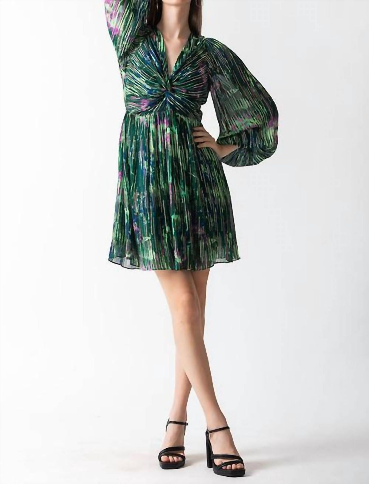 Style 1-2316650665-3855 Celina Moon Size XS Green Cocktail Dress on Queenly