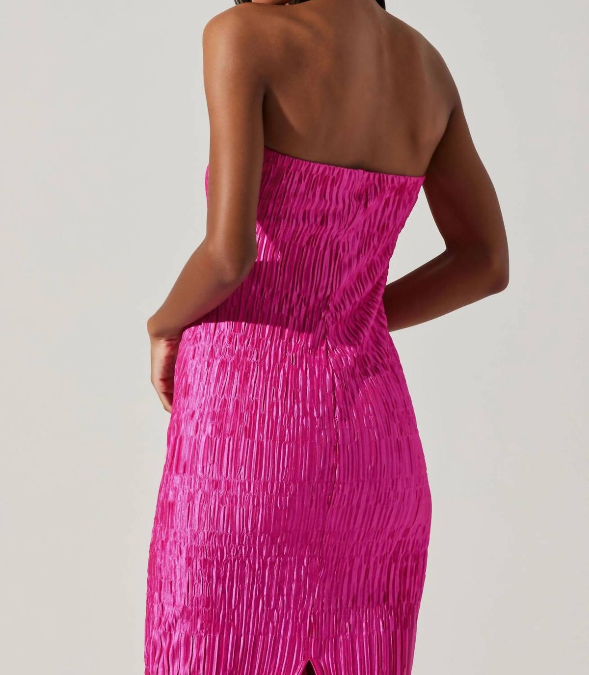 Style 1-2743257580-892 ASTR Size M Strapless Hot Pink Cocktail Dress on Queenly