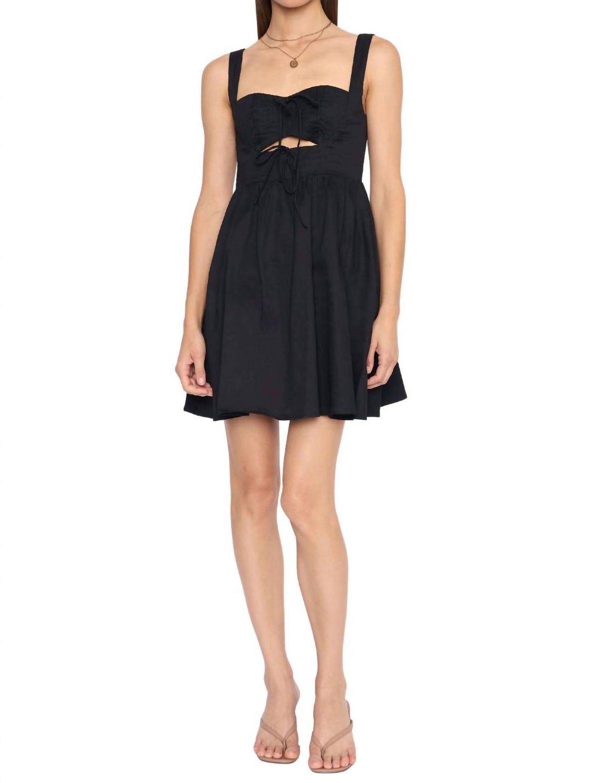 Style 1-304219598-892 4SI3NNA Size M Black Cocktail Dress on Queenly