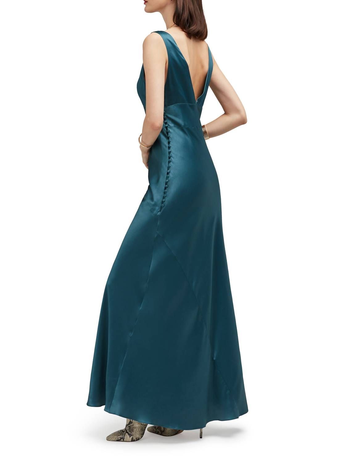 Style 1-361041097-649 Careste Size 2 Satin Blue Floor Length Maxi on Queenly