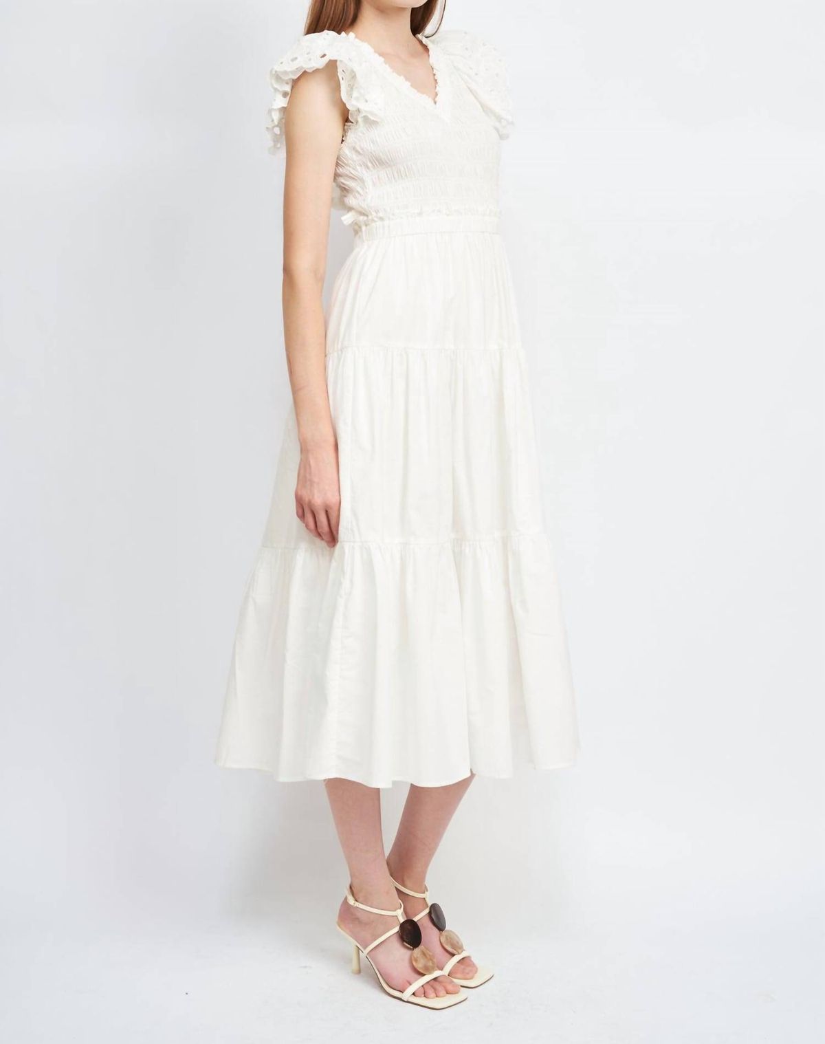 Style 1-810224084-2696 En Saison Size L White Cocktail Dress on Queenly