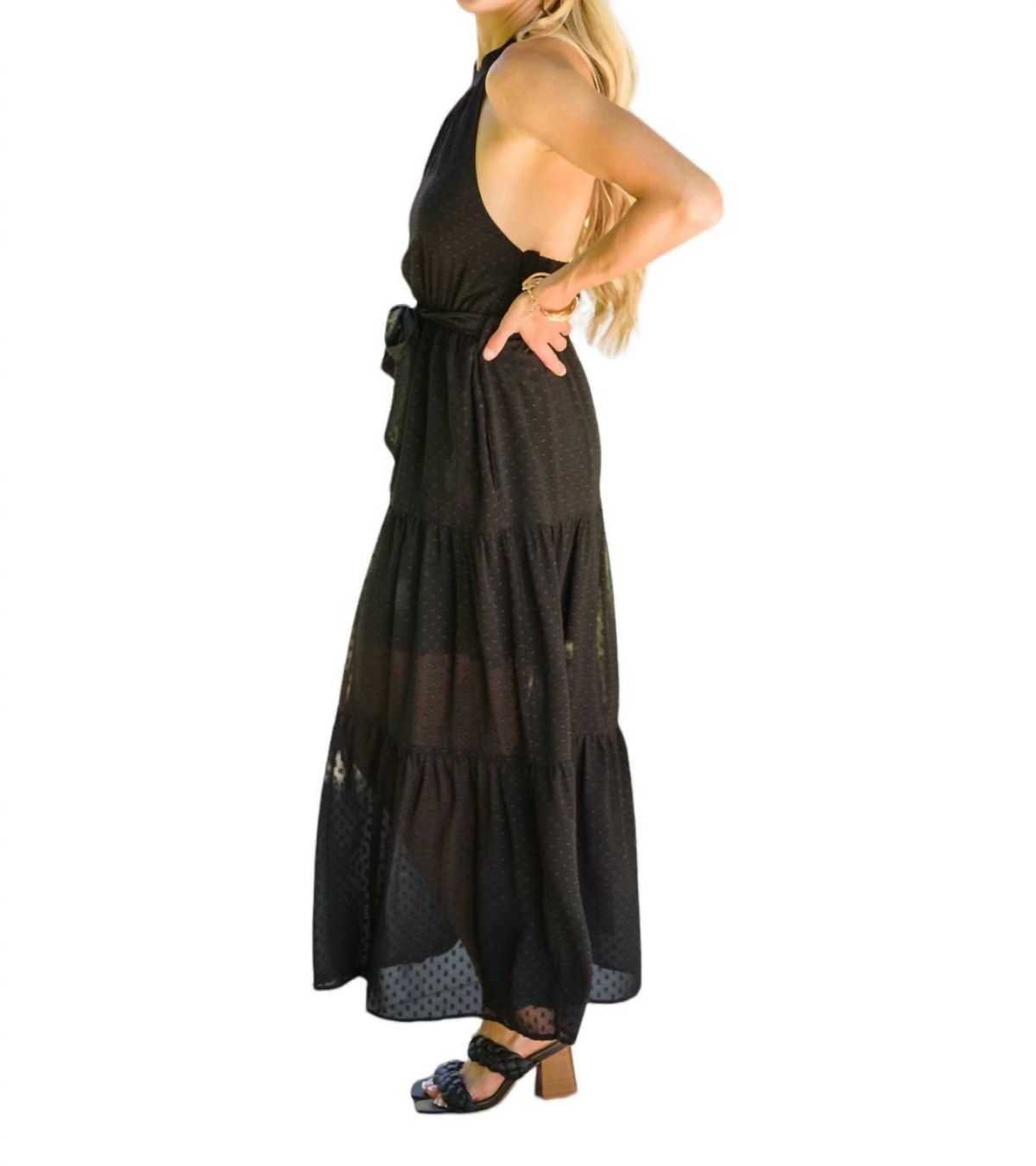 Style 1-2226728281-74 Cozy Casual Size S Black Floor Length Maxi on Queenly