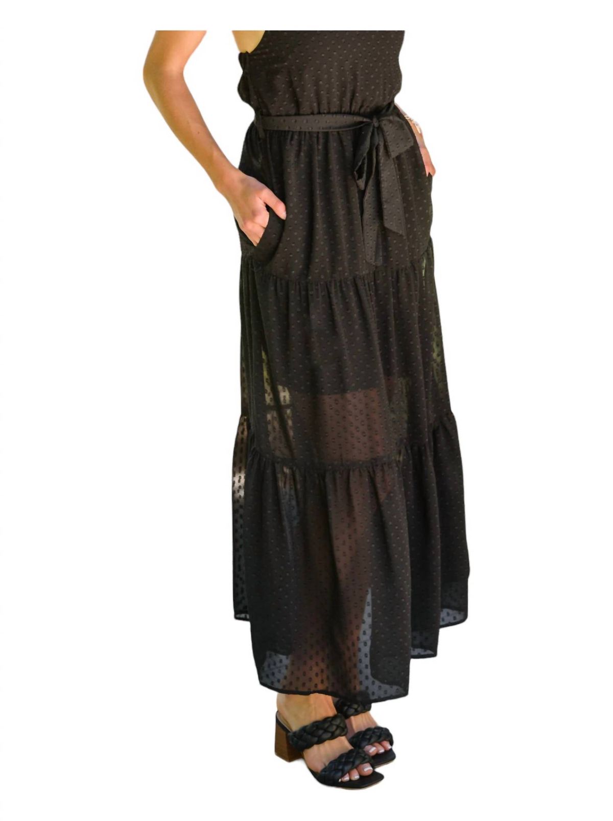 Style 1-2226728281-74 Cozy Casual Size S Black Floor Length Maxi on Queenly