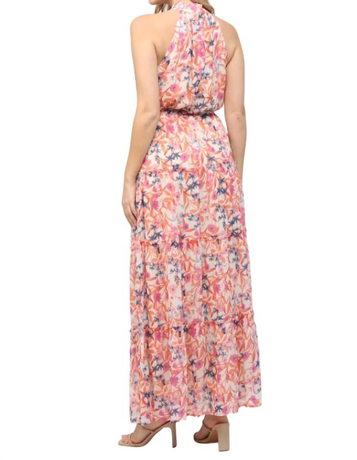 Style 1-2422805935-74 Fate Size S Floral Pink Floor Length Maxi on Queenly