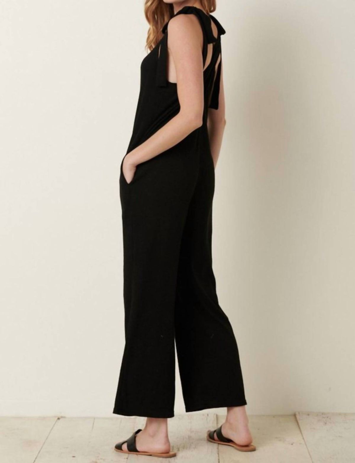 Style 1-2417839492-74 mittoshop Size S Sequined Black Formal Jumpsuit on Queenly