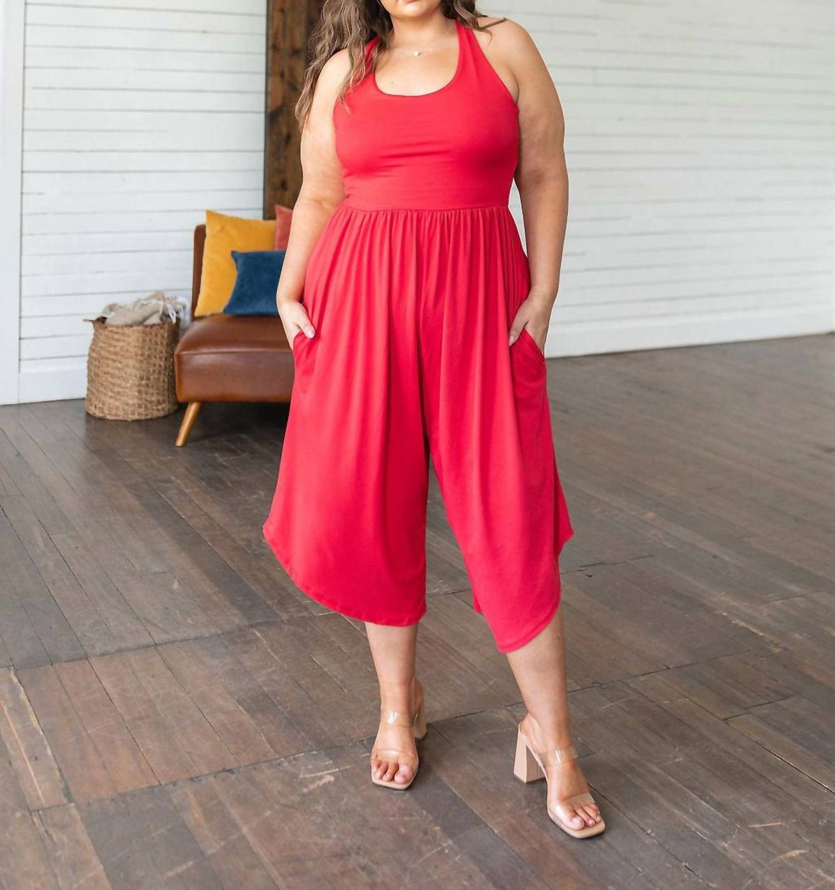 Style 1-2630647074-1464 ELDRIDGE Size 3X Red Formal Jumpsuit on Queenly