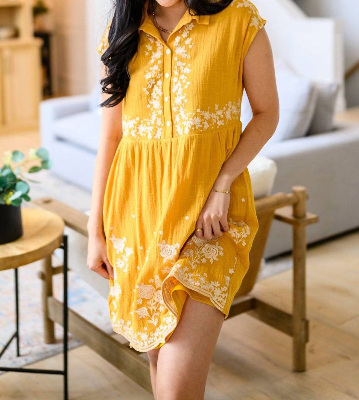 Style 1-1322254550-611 ANDREE BY UNIT Size XL Yellow Cocktail Dress on Queenly