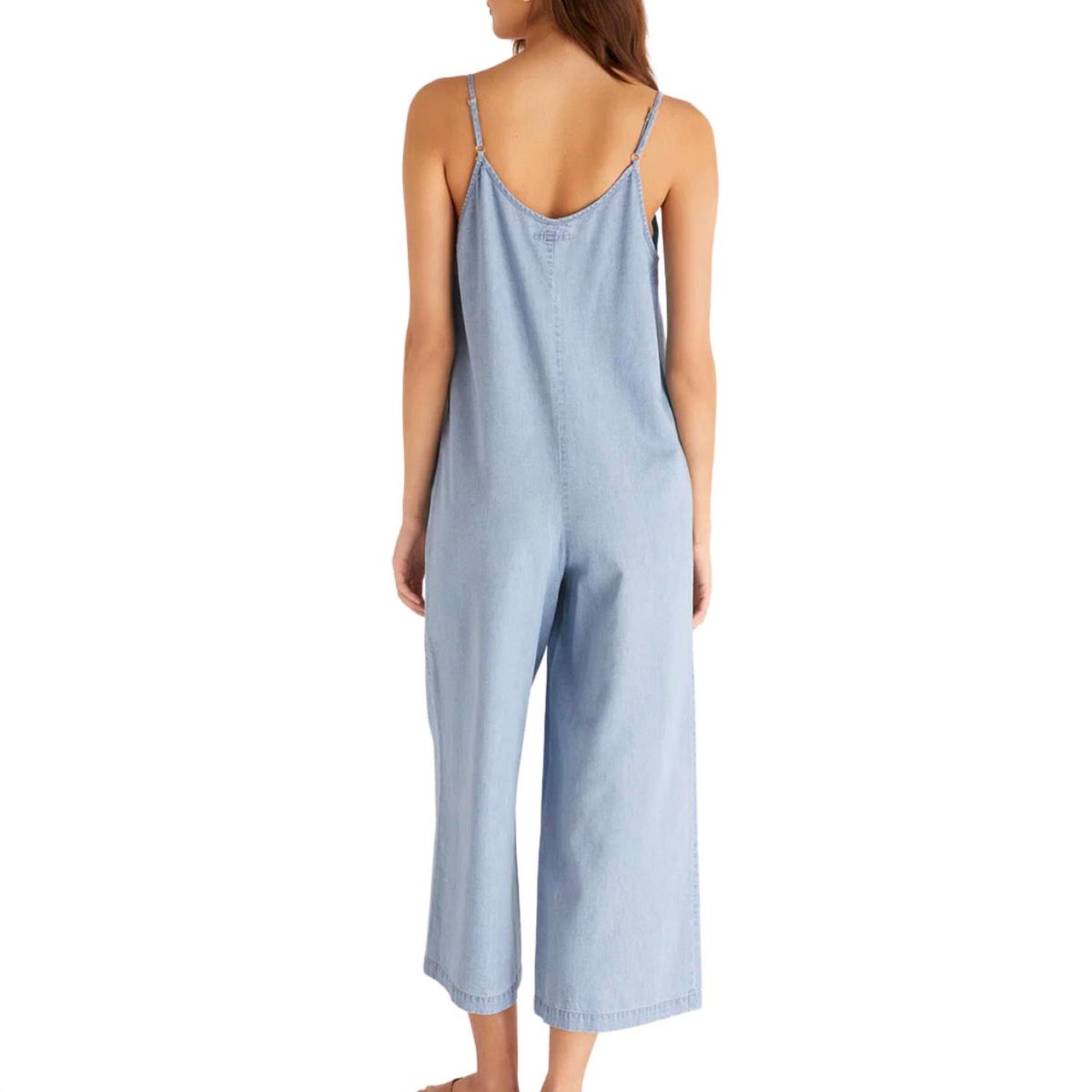 Style 1-831583421-892 Z Supply Size M Blue Formal Jumpsuit on Queenly